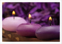 Lámina oriental, morado, velas ,relajacion, meditacion, zen