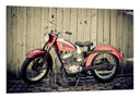 Cuadro Moto Harley-Davidson, color rojo