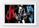 Cuadro enmarcado blanco ACDC Rock