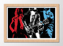 Cuadro enmarcado natural ACDC Rock