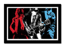 Cuadro enmarcado negro ACDC Rock