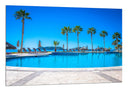 Cuadro paisaje vacaciones, piscina, sol, tropical