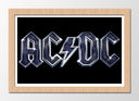 Cuadro enmarcado natural ACDC Rock
