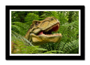 Cuadro enmarcado negro Infantil Dinosaurios T-Rex