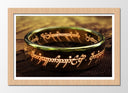 Cuadro enmarcado naturalEL Anillo de Poder El señor de los Anillos