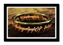 Cuadro enmarcado negro EL Anillo de Poder El señor de los Anillos