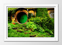 Cuadro enmarcado blanco Casa Hobbiton El señor de los Anillos
