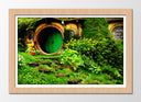 Cuadro enmarcado naturalCasa Hobbiton El señor de los Anillos