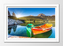 Cuadro enmarcado blanco Paisaje Naturaleza lago Parque Nacional Durmitor