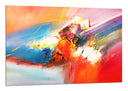 Cuadro abstracto colores llamativos, calidos