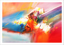 Lámina abstracto colores llamativos, calidos