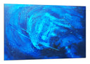 Cuadro abstracto en tonos azules, frio