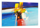 Cuadro abstracto, colores azules, frios, relajante
