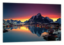 Cuadro Paisaje Naturaleza Lago Moskenes Noruega
