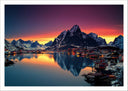 Lámina Paisaje Naturaleza Lago Moskenes Noruega