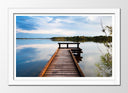 Cuadro enmarcado blanco Paisaje Naturaleza Lago Groningen