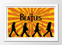 Cuadro enmarcado blanco Los Beatles, John Lennon