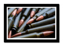 Cuadro enmarcado negro Armas, Balas, Guerra