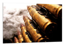 Cuadro balas, guerra, armas, vintage