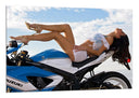 Cuadro Moto Chica Sexy