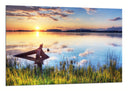 Cuadro Paisaje Naturaleza Lago Laguna Atardecer