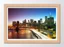 Cuadro enmarcado natural Ciudad Nueva York, atardecer