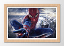 Cuadro enmarcado natural spiderman, marvel, supreheroe