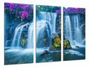 Tríptico Paisaje Naturaleza Lago Laguna Río Cascada