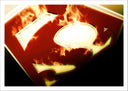 Lámina superman, logo en llamas, DC