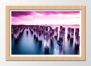 Cuadro enmarcado natural Paisaje Naturaleza Lago Laguna Atardecer