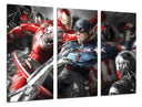 Tríptico civil war, marvel, capitan america, iron man
