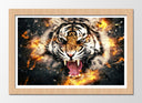 Cuadro enmarcado natural tigre , animal, naturaleza