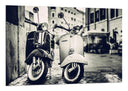 Cuadro motos vespa vintage, retro, sepia