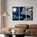 Estancia Lobos con Luna LLena en la Naturaleza