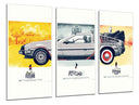 Tríptico regreso al futuro , retro, vintage