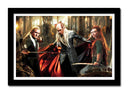 Cuadro enmarcado negro Legolas, Arondir, Haldir El señor de los Anillos