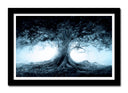 Cuadro enmarcado negro Paisaje Naturaleza Arbol