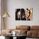 Estancia torso de hombre desnudo color sepia