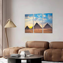 Paisaje Piramides Egipto Atardecer