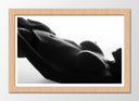 Cuadro enmarcado natural figura mujer sexy desnuda en la cama