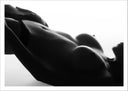 Lámina figura mujer sexy desnuda en la cama