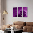 Estancia dado retro, morado