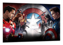 Cuadro civil war, marvel, superheroes