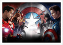 Lámina civil war, marvel, superheroes