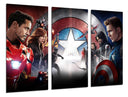 Tríptico civil war, marvel, superheroes
