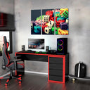 Estancia dados multicolores