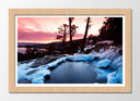 Cuadro enmarcado natural Paisaje Bosque Invierno Atardecer,naturaleza