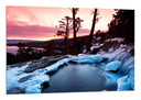 Cuadro Paisaje Bosque Invierno Atardecer,naturaleza