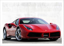 Lámina Coche Derportivo Ferrari Rojo