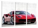Tríptico Coche Derportivo Ferrari Rojo